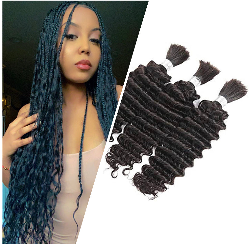 Deep Wave Virgin Braiding hair